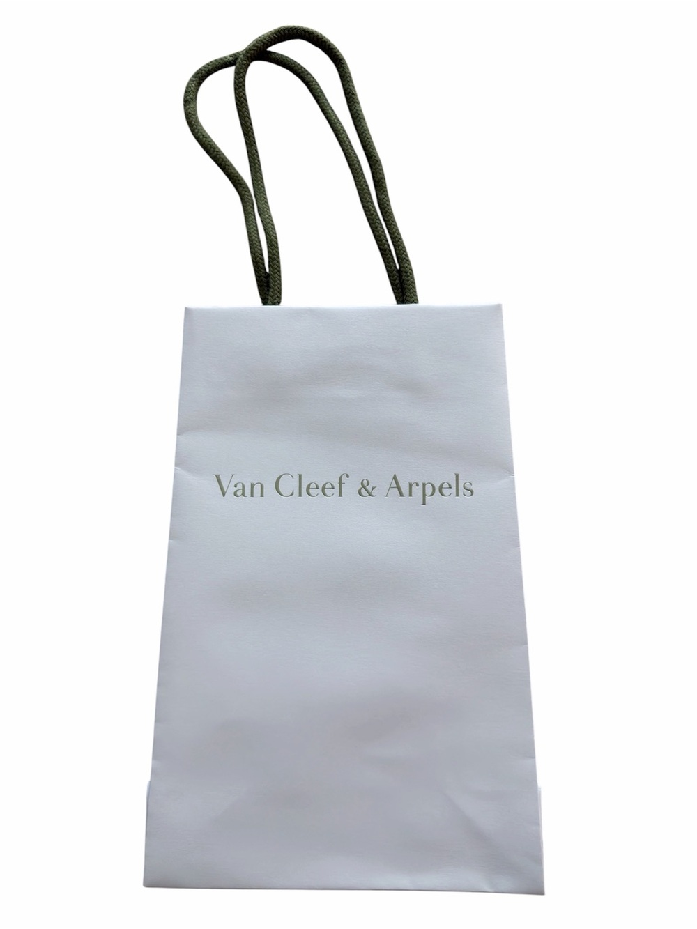 Van Cleef & Arpels White Paper Gift Small Bag
